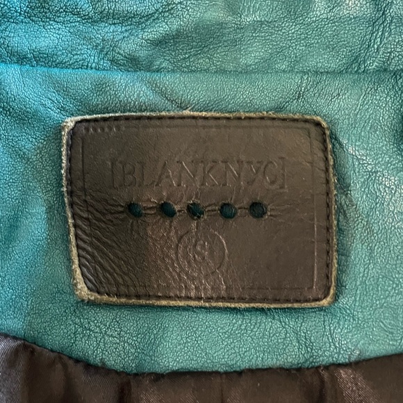 Blank NYC Teal Moto Jacket Size S - Picture 8 of 9